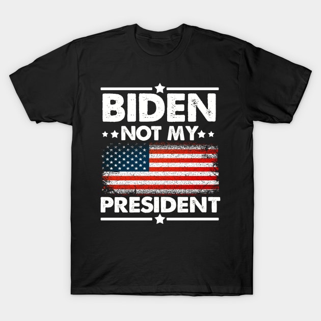 biden not my president anti biden republican gift T-Shirt by Moe99